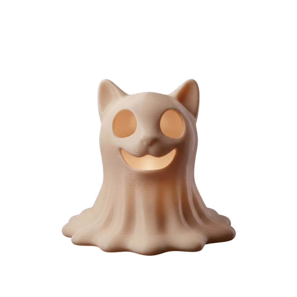 Spooky Cat: figura de gato impresa en 3D para poner sobre una luz
