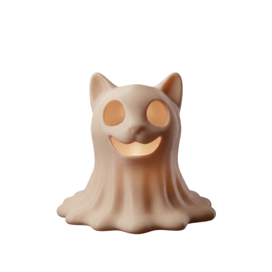 Spooky Cat: figura de gato impresa en 3D para poner sobre una luz